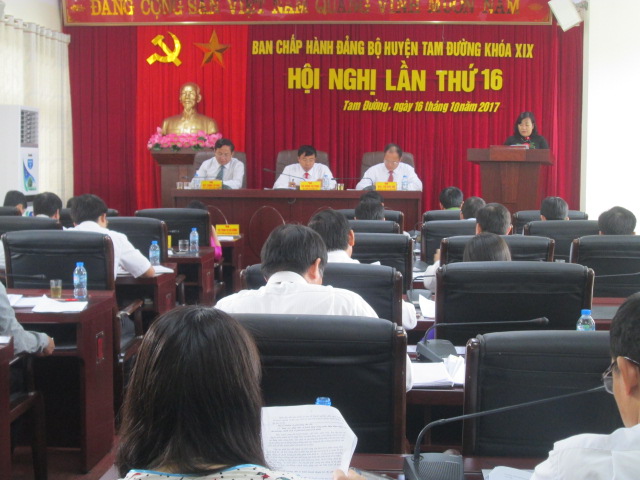 Hội nghị Ban Chấp hành Đảng bộ huyện Tam Đường lần thứ 16, khóa XIX