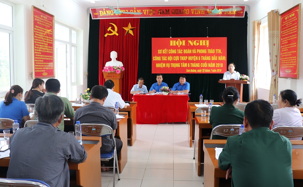 Huyện Đoàn Tam Đường tổ chức sơ kết công tác Đoàn và Phong trào Thanh Thiếu nhi 6 tháng đầu năm 2018