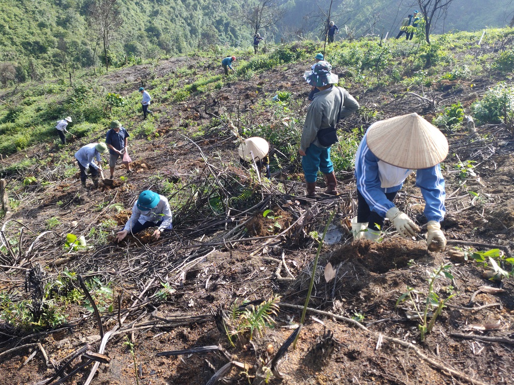 Nà Tăm tập chung giàm nghèo bền vững