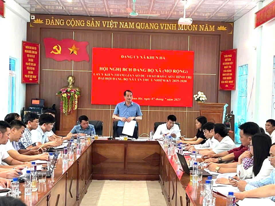 Hội nghị Ban chấp hành Đảng bộ xã Khun Há (mở rộng)