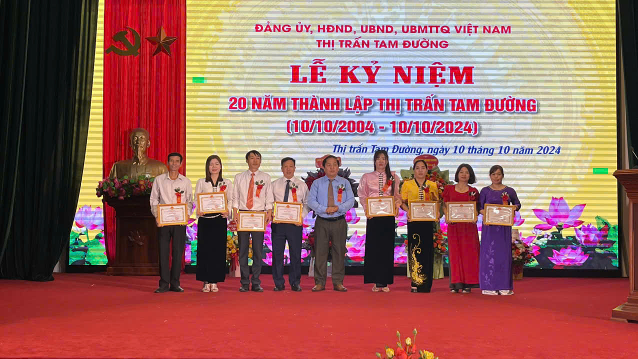 Lễ kỷ niệm 20 năm thành lập thị trấn Tam Đường.