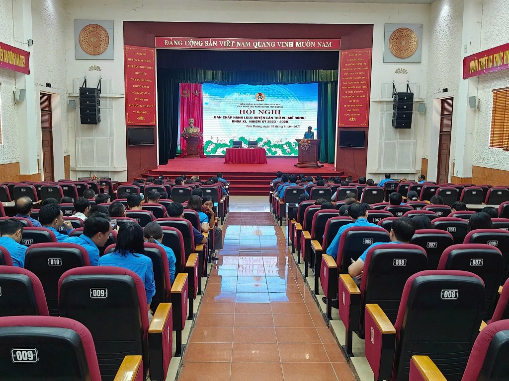 Hội nghị BCH LĐLĐ huyện lần thứ VI khóa XI, nhiệm kỳ 2023 - 2028