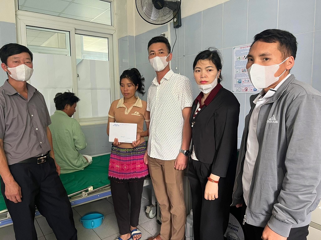 Giang Ma hỗ trợ đột xuất cho trường hợp bị tai nạn lao động