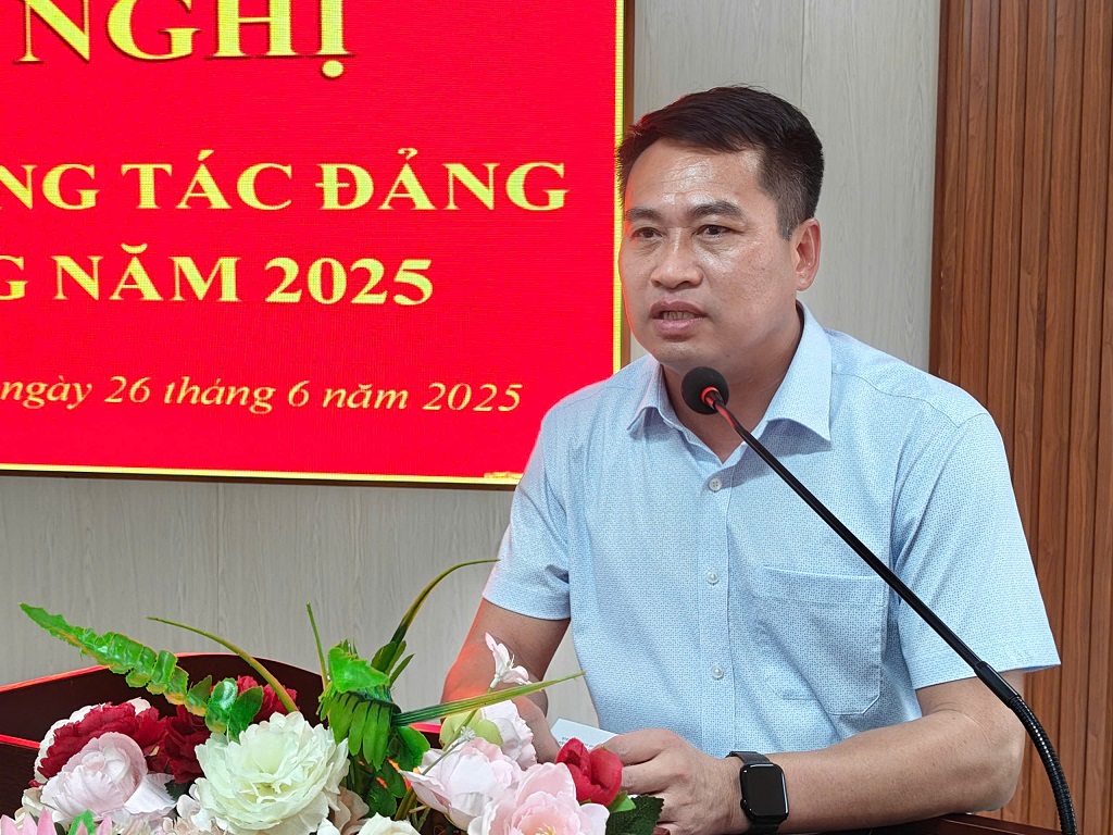 Đảng ủy Bình Lư sơ kết công tác 6 tháng đầu năm 2025