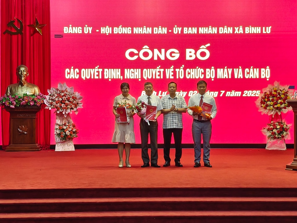 Công bố các quyết định, Nghị quyết về tổ chức cán bộ