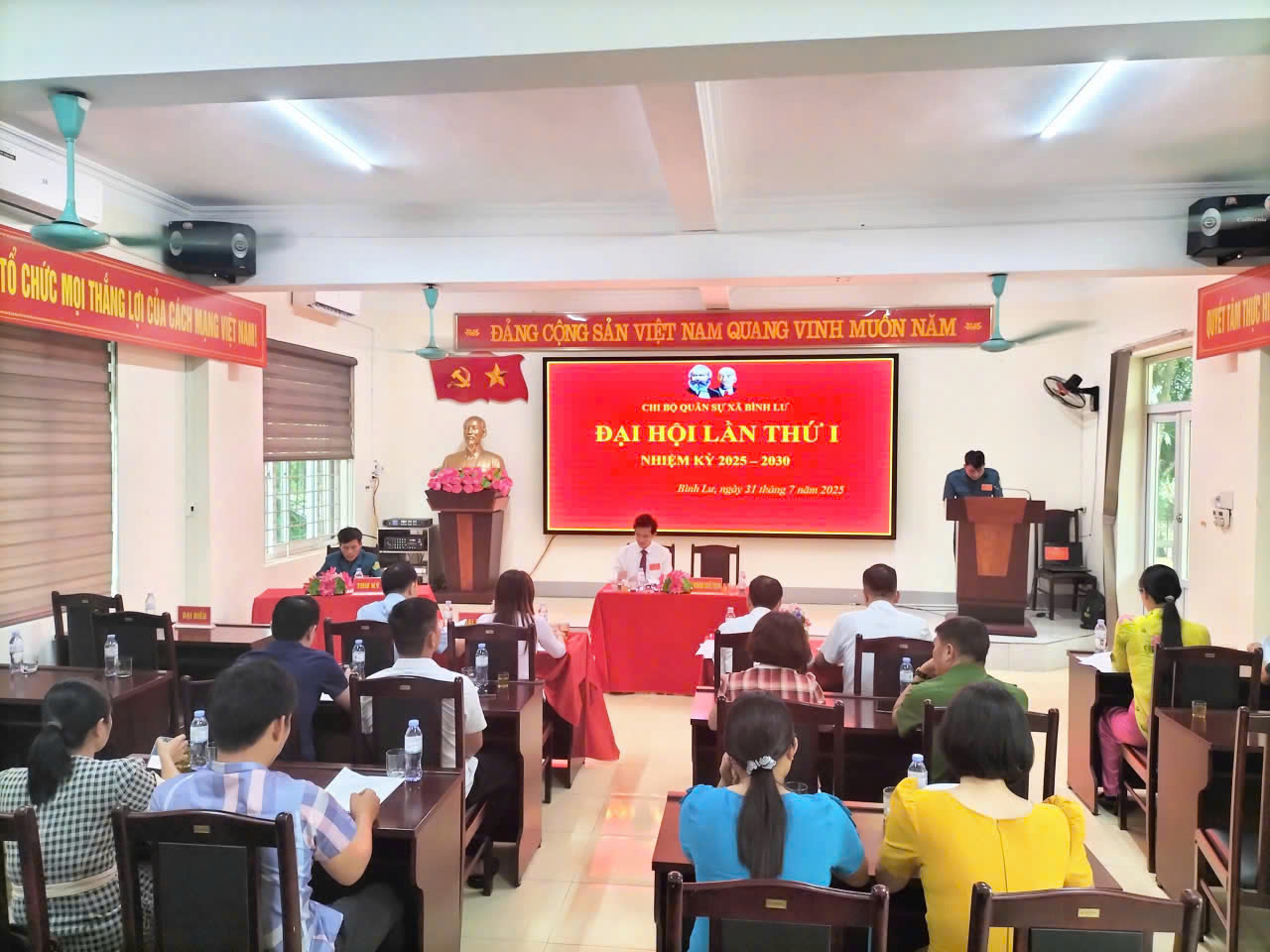 Đại hội Chi bộ Quân sự xã Bình Lư lần thứ I, nhiệm kỳ 2025 – 2030: